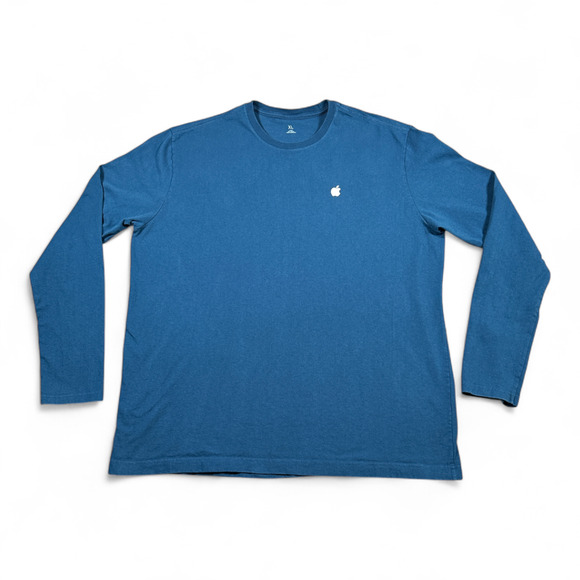 Apple Store Shirt Adult EXTRA LARGE Blue Employee Staff Team Mac Genius Bar - Picture 1 of 7
